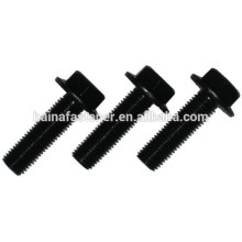 high carbon steel hex flange bolt,black flange bolt